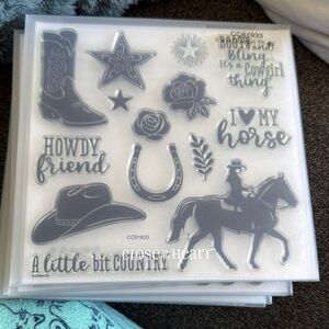 Close To My Heart Clear Stamp Set - White/Clear Corona Theme